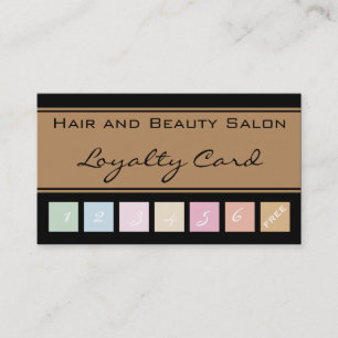 Hair and Beauty Salon Loyalty Card