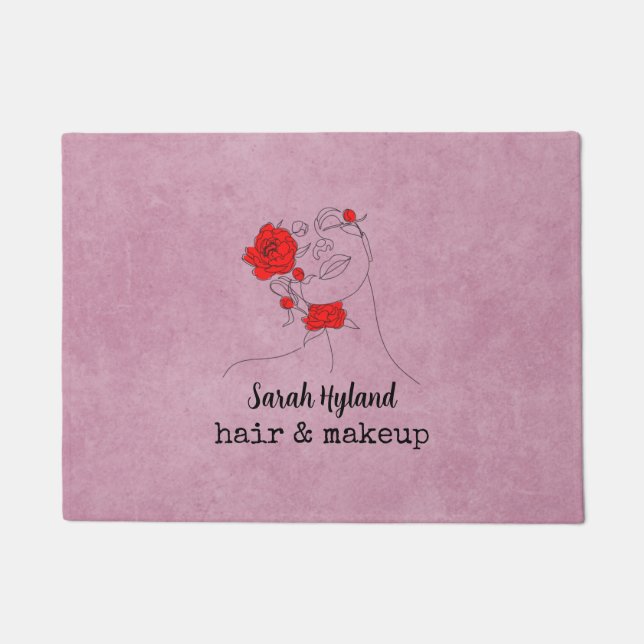 Hair and makeup   doormat (Front)