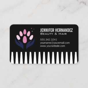 Hair and Nails Beauty Salon Business Card