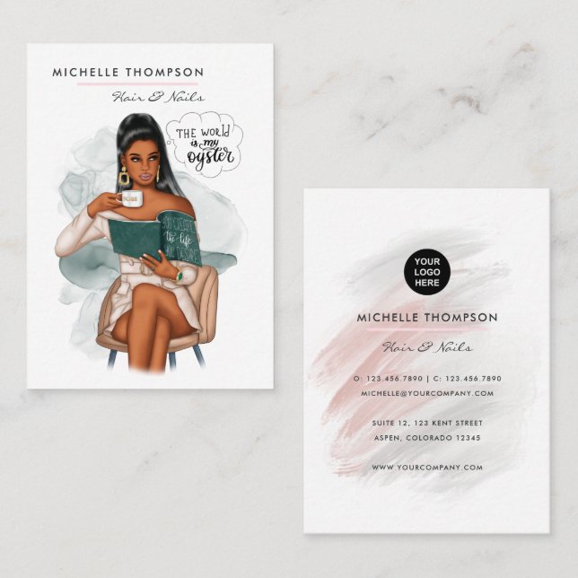 Hair and Nails Business Card (Front/Back)