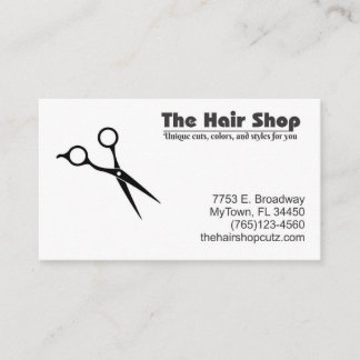 hair barber beautician cards