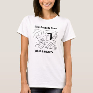 Hair & Beauty Salon Cartoon T-Shirt