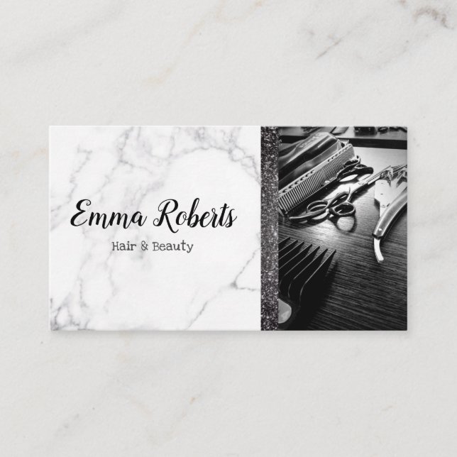 Hair & Beauty Specialist Salon Hairdresser Barber Business Card (Front)