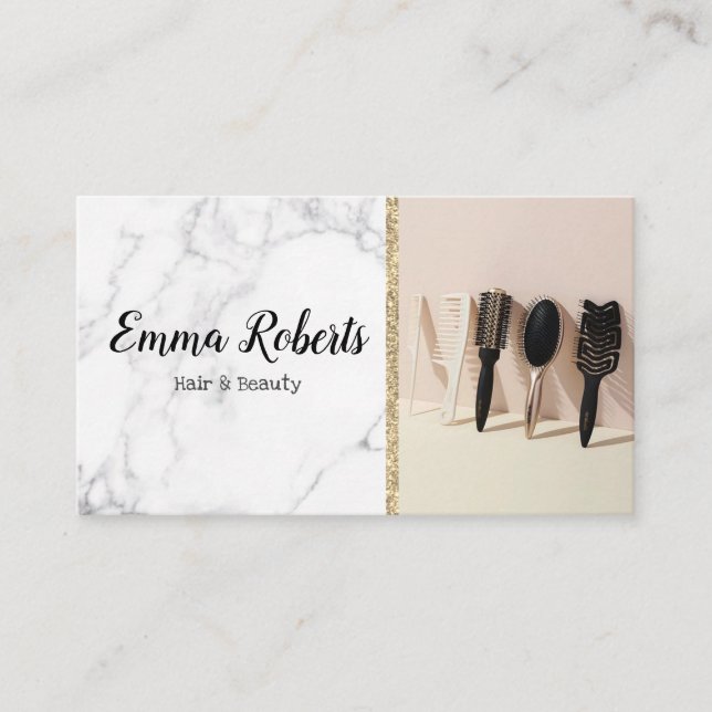 Hair & Beauty Specialist Salon Hairdresser Barber Business Card (Front)