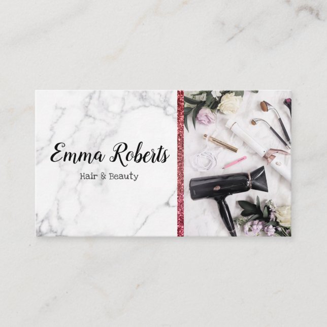 Hair & Beauty Specialist Salon Hairdresser Barber Business Card (Front)