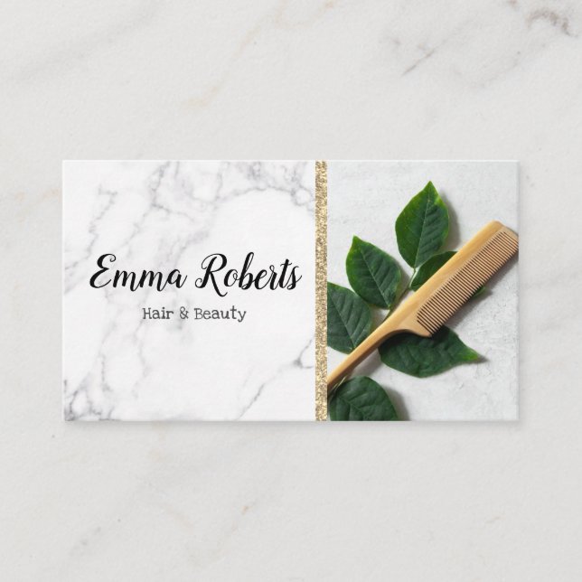 Hair & Beauty Specialist Salon Hairdresser Barber Business Card (Front)