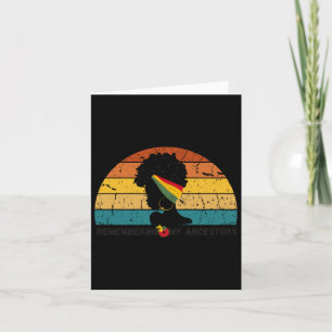 Hair Black Woman Remembering My Ancestors Juneteen Card