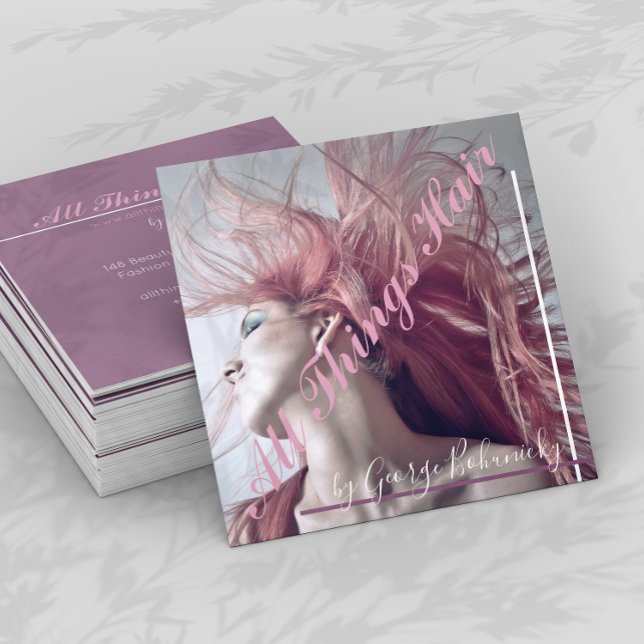 Hair Blown Hair Stylist Business Card (Creator Uploaded)