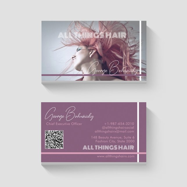 Hair Blown Hair Stylist, Salon Business Card (Creator Uploaded)