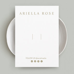 Hair Bow Hairbow Clip Customisable Social Media Enclosure Card