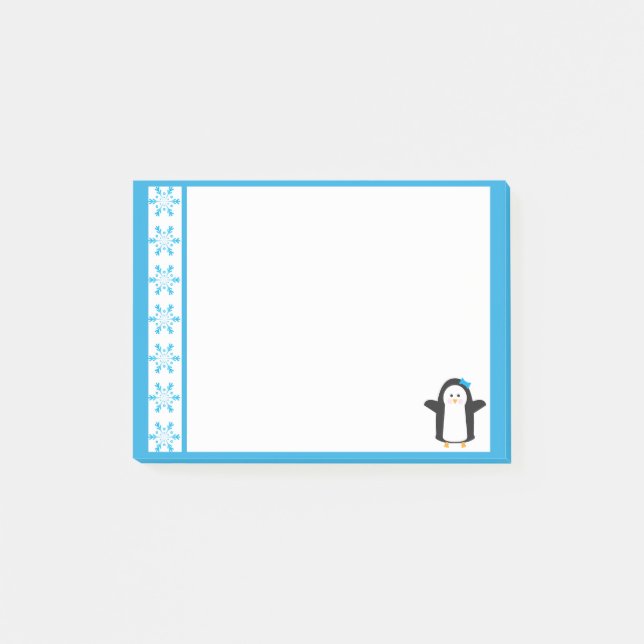 Hair Bow Penguin Post-it Notes (Front)
