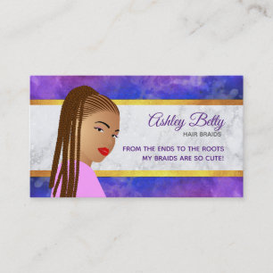 Hair Braider Slogans Business Cards