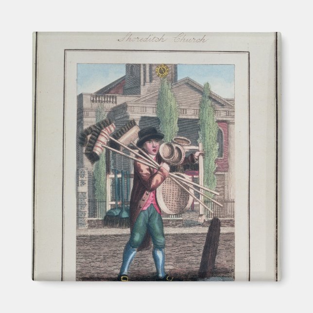 Hair Brooms, Shoreditch Church Magnet (Front)