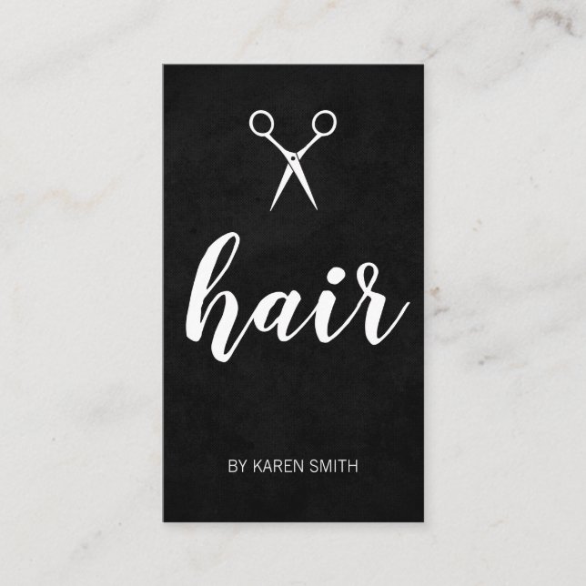Hair Business Card (Front)