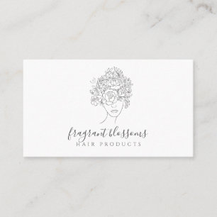 Hair Care Handmade Products Blossoming Hair Business Card