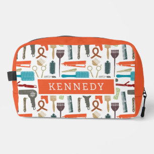 Hair Care Pattern Dopp Kit