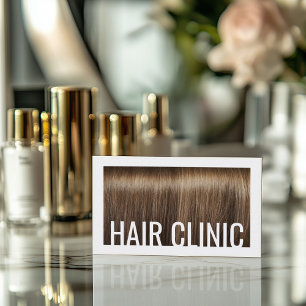 Hair Care Shiny & Silky Brown Hair Trendy Business Card