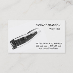 Hair clipper business card