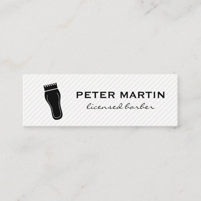 Hair Clippers Mini Business Card (Front)