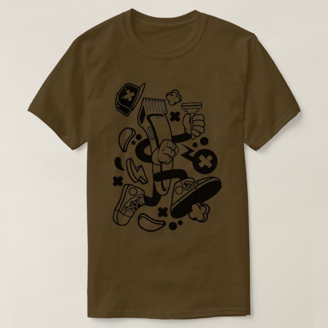 Hair Clippers T-Shirt (Design Front)