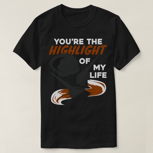 Hair Colourist Stylist Hairdresser Gift T-Shirt (Design Front)