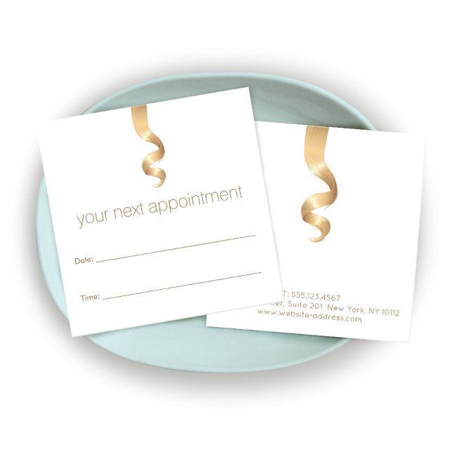 Hair Curl Salon Appointment Reminder (Creator Uploaded)