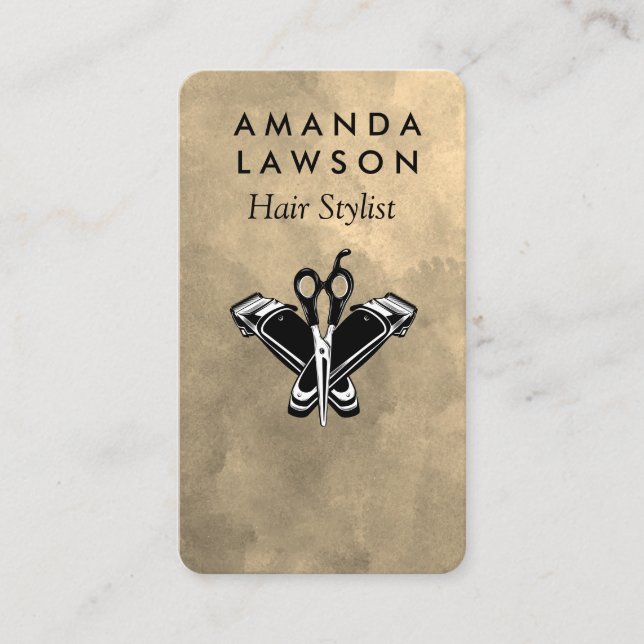 Hair Cutting Tools | Barber  Business Card (Front)