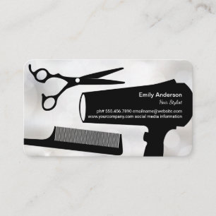 Hair Cutting Tools   Womens Beauty Appointment Card