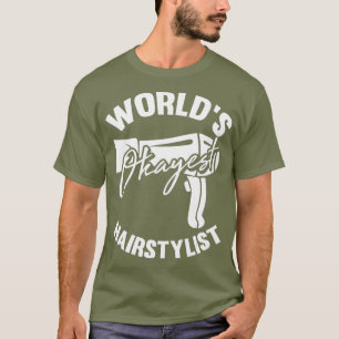 Hair-Dresser Barber-Shop Worlds Okayest Hair T-Shirt