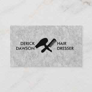 Hair Dresser Stylist Salon Barber Shop Business Card