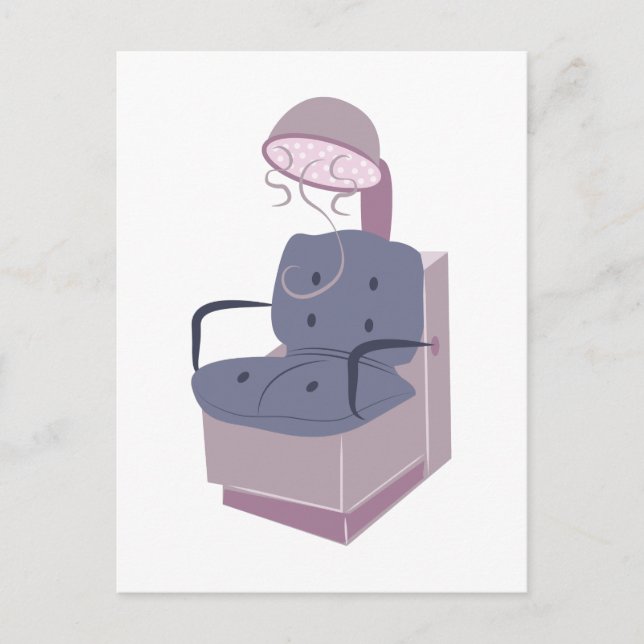 Hair Dryer Base Postcard (Front)