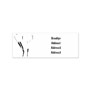 Hair dryer & hair straightener illustration rubber stamp