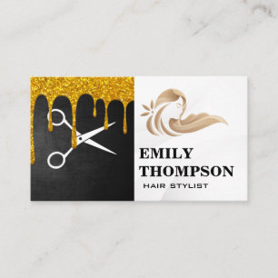 Hair Dye and Scissors Hair Stylist Business Card