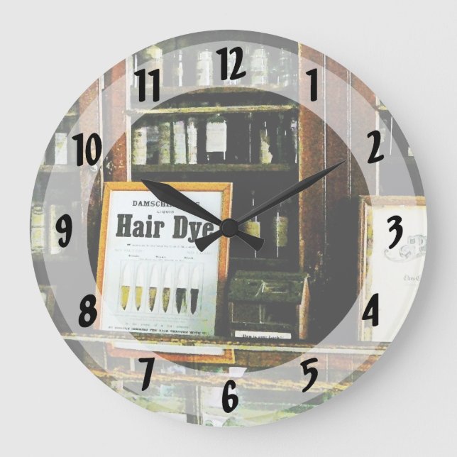 Hair Dye Large Clock (Front)