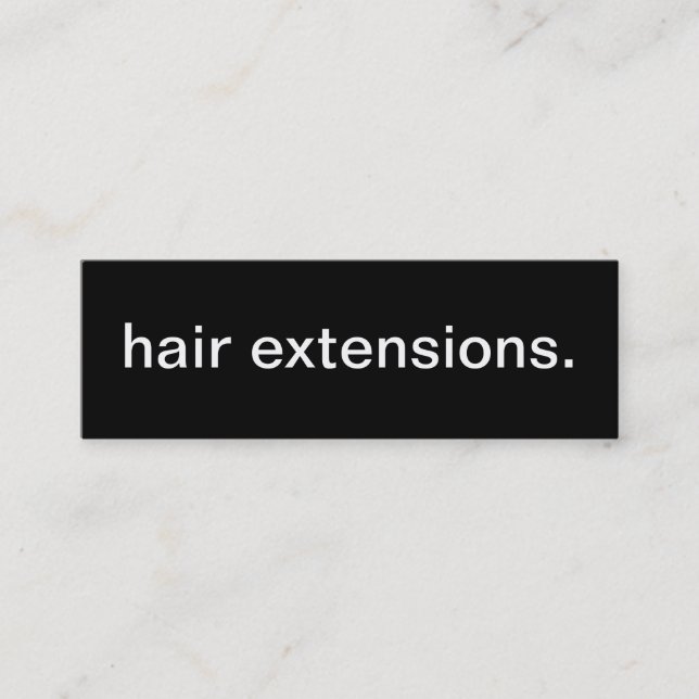 Hair Extensions Business Card (Front)