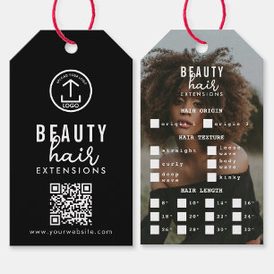 Hair Extensions Packaging Hang Tag Hair Brand Logo