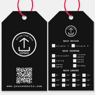 Hair Extensions Packaging Hang Tag Hair Logo