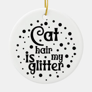 Hair is my Glitter | Double Sided Ceramic Ornament