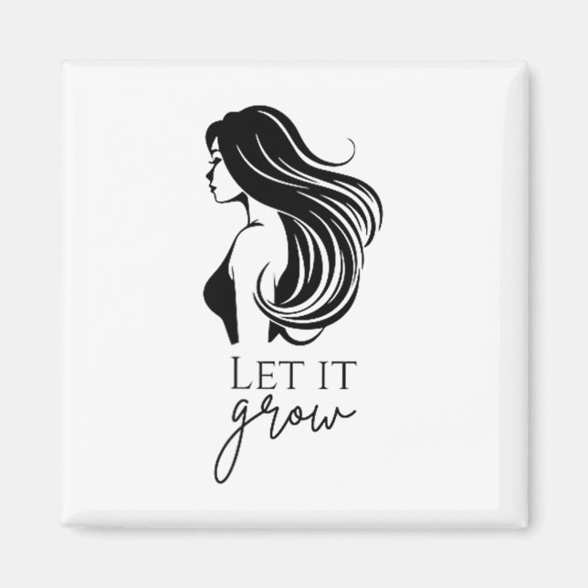 Hair Length Check Growth Chart Womens _1  Magnet (Front)