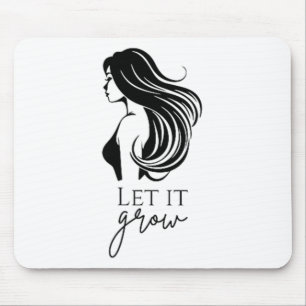 Hair Length Check Growth Chart Womens _1 Mouse Pad
