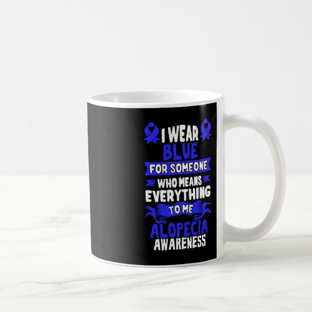 Hair Loss Awareness  - Alopecia Areata  Coffee Mug (Right)