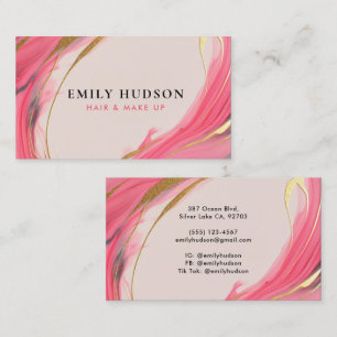 Hair Make Up Artist Beauty Business Card