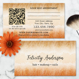 Hair Makeup Nails Beauty Appointment Card