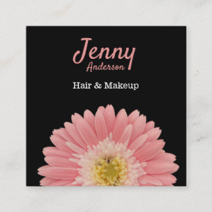 Hair & Makeup Square Business Card