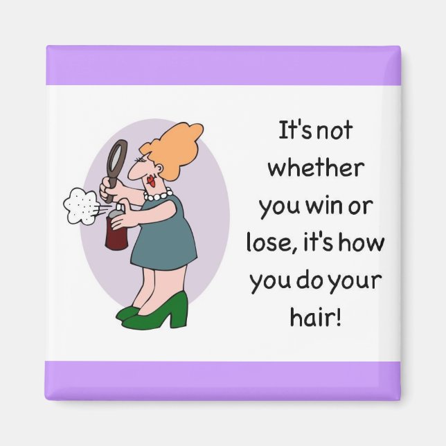 hair merchandise magnet (Front)