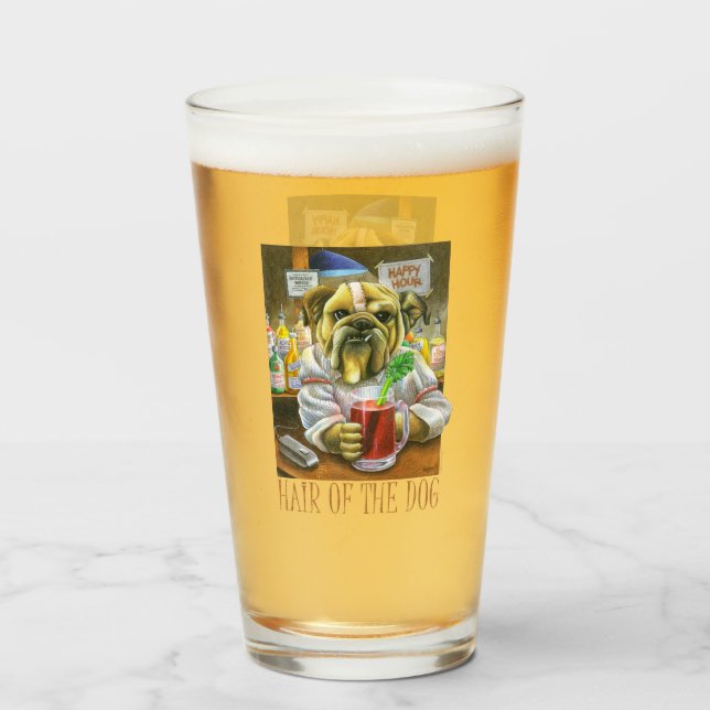 Hair of the Dog (Hangover Help) Glass (Front Filled)