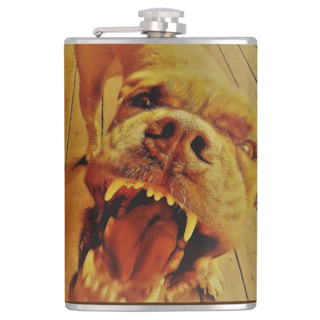 Hair of The Dog (That Bit Ya) Hip Flask (Front)