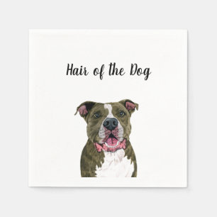 "Hair of the Dog" Wedding Cocktail Napkins