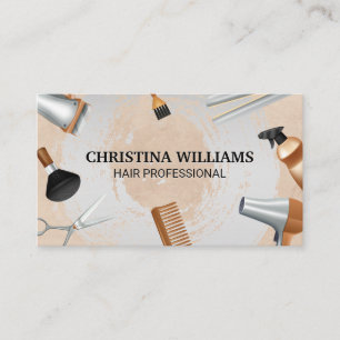 Hair Professional Tools Stylist Barber Business Card