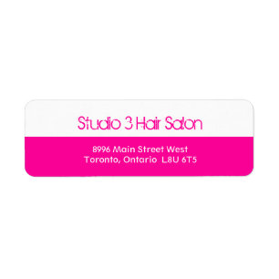 Hair Salon Address Labels